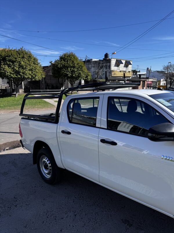 Jaula de trabajo con rodillos porta escaleras