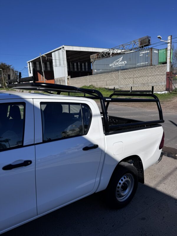 Jaula de trabajo con rodillos porta escaleras