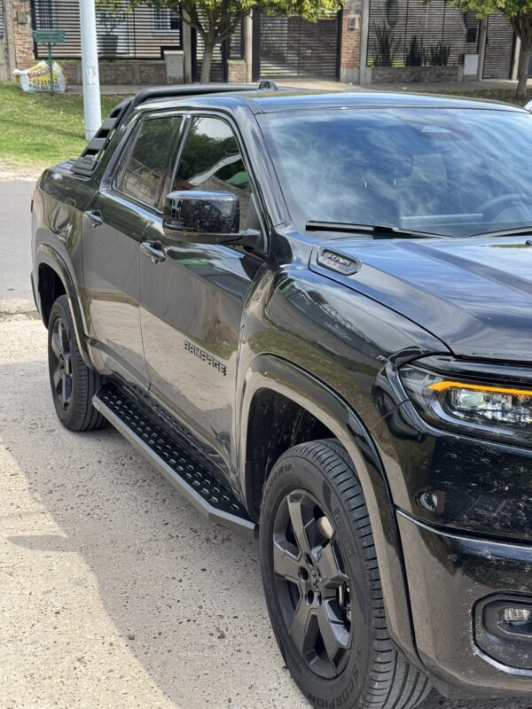 Estribos Steeltiger Blacktrend punteras de acero