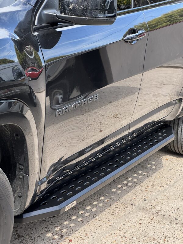 Estribos Steeltiger Blacktrend punteras de acero