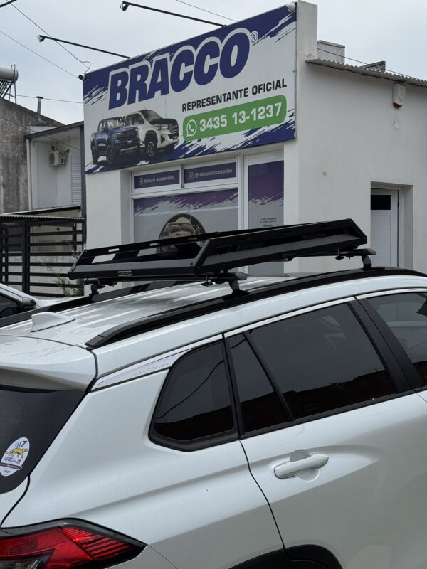 Barras porta equipajes + canasto Bracco