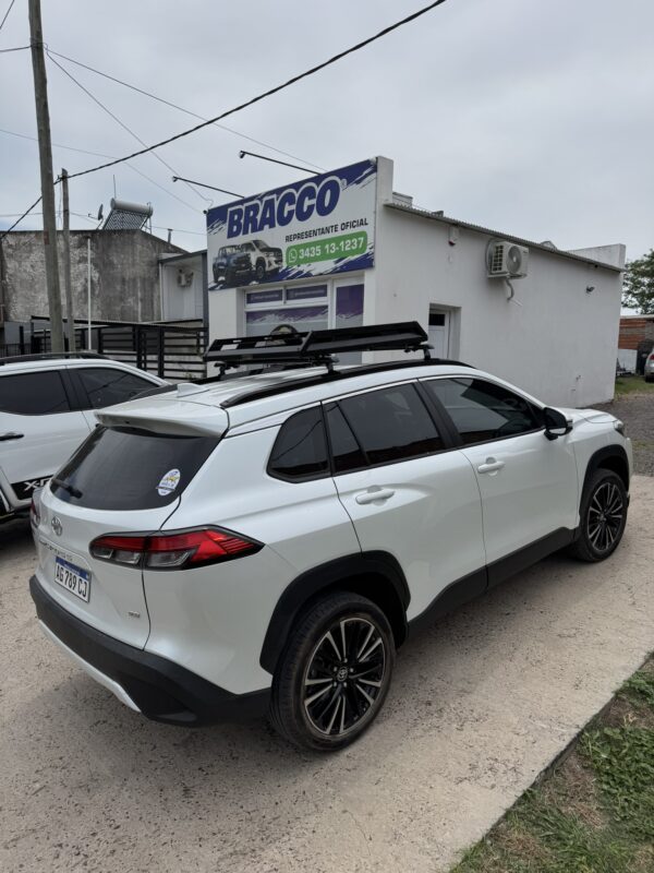 Barras porta equipajes + canasto Bracco